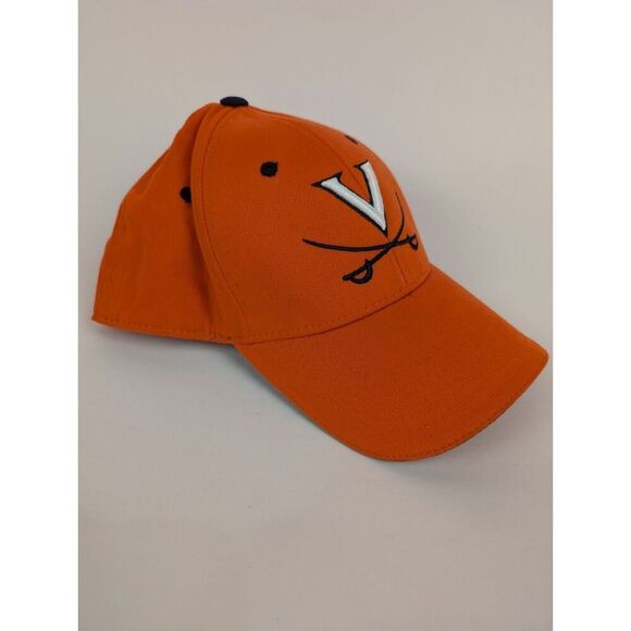 VINTAGE Virginia Hat Cap Mens Orange Wahoos Flex Fit Football Starter Adult - Picture 3 of 8